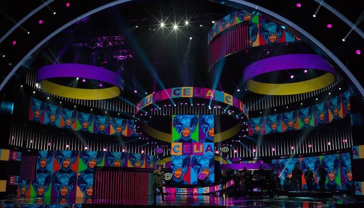 Oct. 8, 2015 - Hollywood, CALIFORNIA, UNITED STATES OF AMERICA - Tribute on Celia Cruz for her Life Achievement award onstage during Telemundo s Latin American Music Awards at the Dolby Theatre on October 8, 2015 in Hollywood, California..ARMANDO ARORIZO. Hollywood UNITED STATES OF AMERICA - ZUMAa60_