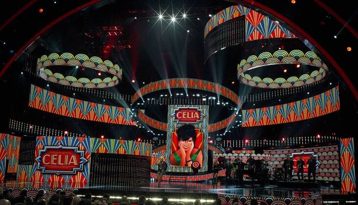Oct. 8, 2015 - Hollywood, CALIFORNIA, UNITED STATES OF AMERICA - Tribute on Celia Cruz for her Life Achievement award onstage during Telemundo s Latin American Music Awards at the Dolby Theatre on October 8, 2015 in Hollywood, California..ARMANDO ARORIZO. Hollywood UNITED STATES OF AMERICA - ZUMAa60_