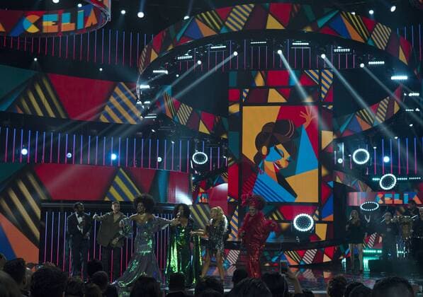 Oct. 8, 2015 - Hollywood, CALIFORNIA, UNITED STATES OF AMERICA - Tribute on Celia Cruz for her Life Achievement award onstage during Telemundo s Latin American Music Awards at the Dolby Theatre on October 8, 2015 in Hollywood, California..ARMANDO ARORIZO. Hollywood UNITED STATES OF AMERICA - ZUMAa60_