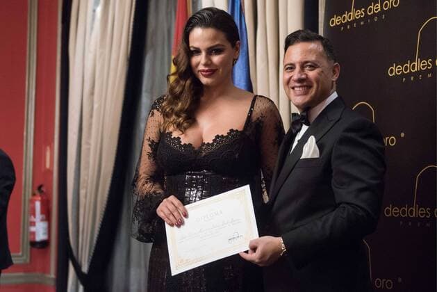 Marisa Jara en los Premios Dedales de Oro 2015 en Madrid. 588 cordon press Marisa Jara at the Dedales de Oro Awards 2015 in Madrid. Cordon Press 