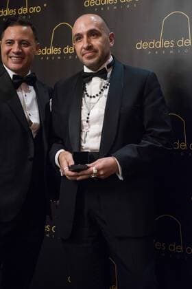 Antonio Borrell en los Premios Dedales de Oro 2015 en Madrid. 588 cordon press Antonio Borrell at the Dedales de Oro Awards 2015 in Madrid. Cordon Press 