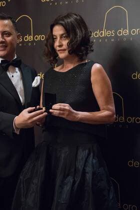 Feli Campo en los Premios Dedales de Oro 2015 en Madrid. 588 cordon press Feli Campo at the Dedales de Oro Awards 2015 in Madrid. Cordon Press 