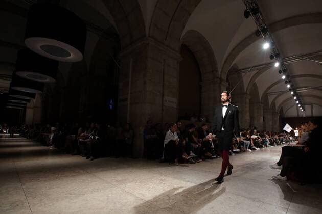 Oct. 11, 2015 - Lisbon, Portugal - The Portuguese fashion designer Nuno Gama presents the Spring Summer 2016 creations during Lisbon Fashion Week - Moda Lisboa The Timers at the Patio da Gale on Terreiro do Paco Square in Lisbon on October 10, 2015. Lisbon Portugal  - ZUMAn230