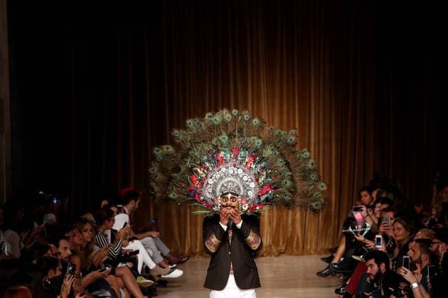Oct. 11, 2015 - Lisbon, Portugal - The Portuguese fashion designer Nuno Gama presents the Spring Summer 2016 creations during Lisbon Fashion Week - Moda Lisboa The Timers at the Patio da Gale on Terreiro do Paco Square in Lisbon on October 10, 2015. Lisbon Portugal  - ZUMAn230