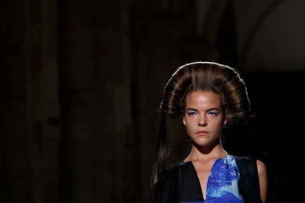 Oct. 11, 2015 - Lisbon, Portugal - The Bosnian fashion designer Lidija Kolovrat presents the Spring Summer 2016 creations during Lisbon Fashion Week - Moda Lisboa The Timers at the Patio da Gale on Terreiro do Paco Square in Lisbon on October 11, 2015. Lisbon Portugal  - ZUMAn230