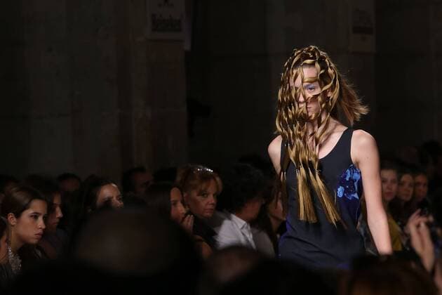 Oct. 11, 2015 - Lisbon, Portugal - The Bosnian fashion designer Lidija Kolovrat presents the Spring Summer 2016 creations during Lisbon Fashion Week - Moda Lisboa The Timers at the Patio da Gale on Terreiro do Paco Square in Lisbon on October 11, 2015. Lisbon Portugal  - ZUMAn230