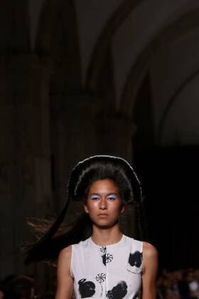 Oct. 11, 2015 - Lisbon, Portugal - The Bosnian fashion designer Lidija Kolovrat presents the Spring Summer 2016 creations during Lisbon Fashion Week - Moda Lisboa The Timers at the Patio da Gale on Terreiro do Paco Square in Lisbon on October 11, 2015. Lisbon Portugal  - ZUMAn230