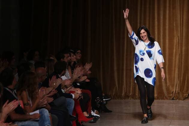 Oct. 11, 2015 - Lisbon, Portugal - The Bosnian fashion designer Lidija Kolovrat presents the Spring Summer 2016 creations during Lisbon Fashion Week - Moda Lisboa The Timers at the Patio da Gale on Terreiro do Paco Square in Lisbon on October 11, 2015. Lisbon Portugal  - ZUMAn230
