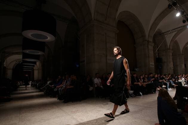 Oct. 11, 2015 - Lisbon, Portugal - The Bosnian fashion designer Lidija Kolovrat presents the Spring Summer 2016 creations during Lisbon Fashion Week - Moda Lisboa The Timers at the Patio da Gale on Terreiro do Paco Square in Lisbon on October 11, 2015. Lisbon Portugal  - ZUMAn230