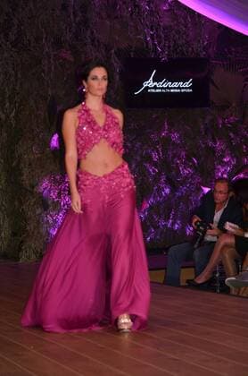 Oct. 10, 2015 - Naples, Italy - Ferdinand s collection 2015-2016 during his fashion show in Ti Sposo. Ferdinand is a Neapolitan fashion designer. Naples Italy - ZUMAp133