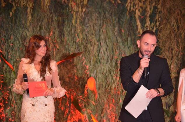 Oct. 10, 2015 - Naples, Italy - Ferdinand (R) is a Neapolitan fashion designer presented his collection at Ti sposo fashion show. Naples Italy - ZUMAp133