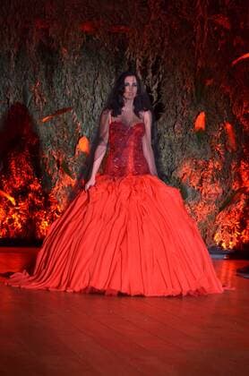 Oct. 10, 2015 - Naples, Italy - Ferdinand s collection 2015-2016 during his fashion show in Ti Sposo. Ferdinand is a Neapolitan fashion designer. Naples Italy - ZUMAp133