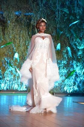Oct. 10, 2015 - Naples, Italy - Ferdinand s collection 2015-2016 during his fashion show in Ti Sposo. Ferdinand is a Neapolitan fashion designer. Naples Italy - ZUMAp133