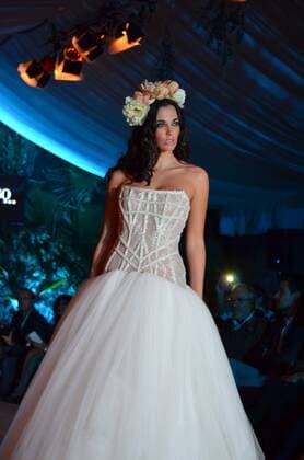 Oct. 10, 2015 - Naples, Italy - Ferdinand s collection 2015-2016 during his fashion show in Ti Sposo. Ferdinand is a Neapolitan fashion designer. Naples Italy - ZUMAp133