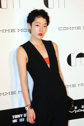 SHANGHAI, CHINA - OCTOBER 12: (CHINA OUT) Japanese model Sayo Akasaka attends the Comme Moi Fashion Show on October 12, 2015 in Shanghai, China.  CFP474265449