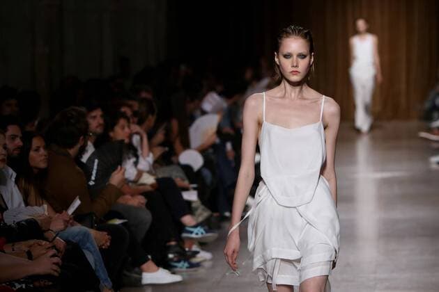 Oct. 11, 2015 - Lisbon, Portugal - The Serbian fashion designer Aleksandar Protic presents the Spring Summer 2016 creations during Lisbon Fashion Week - Moda Lisboa The Timers at the Patio da Gale on Terreiro do Paco Square in Lisbon on October 11, 2015. Lisbon Portugal  - ZUMAn230