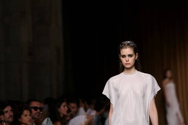 Oct. 11, 2015 - Lisbon, Portugal - The Serbian fashion designer Aleksandar Protic presents the Spring Summer 2016 creations during Lisbon Fashion Week - Moda Lisboa The Timers at the Patio da Gale on Terreiro do Paco Square in Lisbon on October 11, 2015. Lisbon Portugal  - ZUMAn230