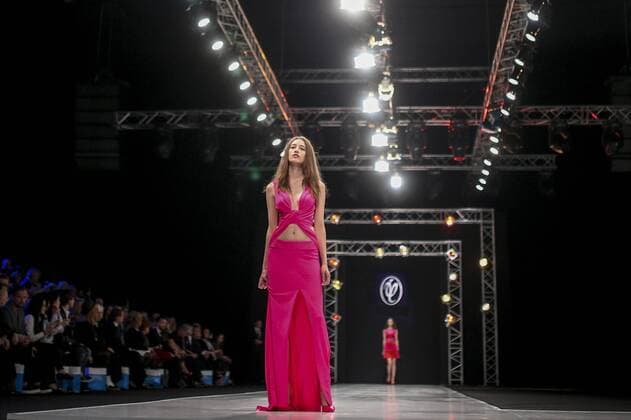 MOSCOW, RUSSIA. OCTOBER 13, 2015. Models wear creations by Valentin Yudashkin during a catwalk show at the 34th Moscow Fashion Week, in Gostiny Dvor. Sergei Bobylev TASS  TS00FC01