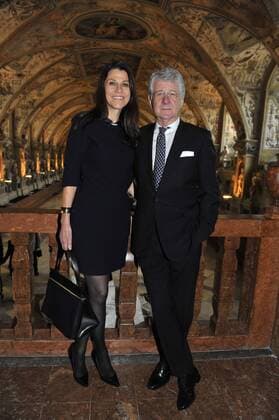 Dr. Marion Kiechle mit Ehemann Marcel Reif Bayerische Verdienstorden Verleihung Antiquarium der Residenz München München 14. Oktober 2015