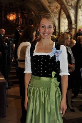 Magdalena Neuner Bayerische Verdienstorden Verleihung Antiquarium der Residenz München München 14. Oktober 2015