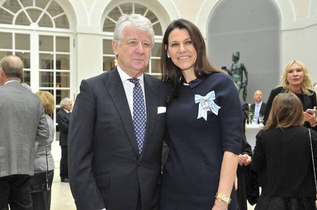Dr. Marion Kiechle mit Ehemann Marcel Reif Bayerische Verdienstorden Verleihung Antiquarium der Residenz München München 14. Oktober 2015
