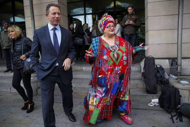 Oct. 15, 2015 - London, London, UK - London, UK. Camila Batmanghelidjh leaving Portcullis House after giving evidence on Kids Company to the Commons Public Administration Committee in London on Thursday, 15 October 2015. London UK  - ZUMAl94_