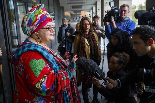 Oct. 15, 2015 - London, London, UK - London, UK. Camila Batmanghelidjh leaving Portcullis House after giving evidence on Kids Company to the Commons Public Administration Committee in London on Thursday, 15 October 2015. London UK  - ZUMAl94_