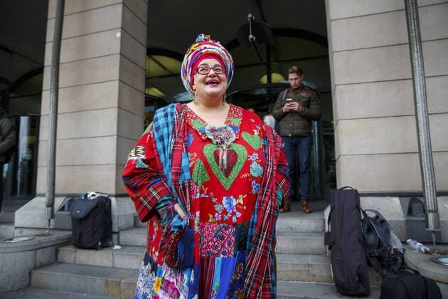 Oct. 15, 2015 - London, London, UK - London, UK. Camila Batmanghelidjh leaving Portcullis House after giving evidence on Kids Company to the Commons Public Administration Committee in London on Thursday, 15 October 2015. London UK  - ZUMAl94_