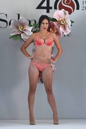 Mireia Canalda en el desfile de lenceria del 40 aniversario de Selmark en Madrid. 588 cordon press Mireia Canalda at the lingerie fashion show of the 40th anniversary of Selmark in Madrid. Cordon Press 