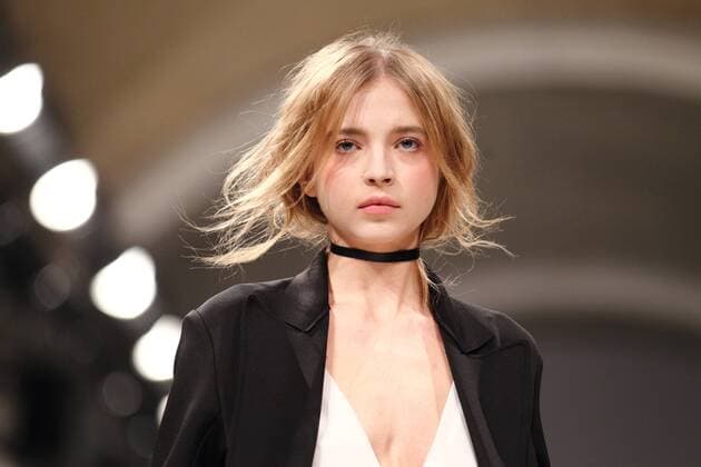 The presentation of fashion designer Elena Burenina s collection for the spring-summer 2016 season at the 37th Ukrainian Fashion Week in Kyiv.  Copyright: Nosach Vitaliy 427188