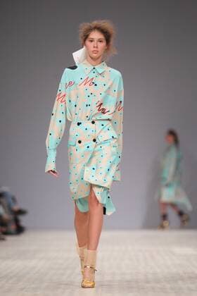 The presentation of fashion designer Lilia Poustovit s collection for the spring-summer 2016 season during the 37th Ukrainian Fashion Week in Kyiv on October 14, 2015.  Copyright: Nosach Vitaliy 427119