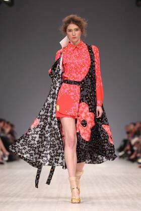 The presentation of fashion designer Lilia Poustovit s collection for the spring-summer 2016 season during the 37th Ukrainian Fashion Week in Kyiv on October 14, 2015.  Copyright: Nosach Vitaliy 427125