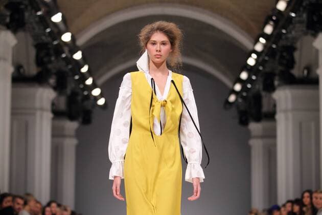 The presentation of fashion designer Lilia Poustovit s collection for the spring-summer 2016 season during the 37th Ukrainian Fashion Week in Kyiv on October 14, 2015.  Copyright: Nosach Vitaliy 427135