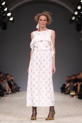 The presentation of fashion designer Lilia Poustovit s collection for the spring-summer 2016 season during the 37th Ukrainian Fashion Week in Kyiv on October 14, 2015.  Copyright: Nosach Vitaliy 427137