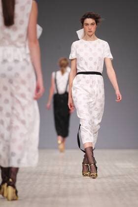 The presentation of fashion designer Lilia Poustovit s collection for the spring-summer 2016 season during the 37th Ukrainian Fashion Week in Kyiv on October 14, 2015.  Copyright: Nosach Vitaliy 427138