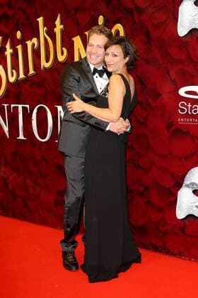 Miriam Pielhau und Thomas Klotz bei der Premiere vom Musical Liebe stirbt nie- Phantom II am 15.10.2015 in Hamburg Liebe stirbt nie- Phantom II Musical Premiere in Hamburg, 2015 