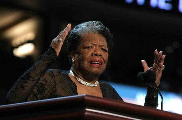 IMAGO ICONS: Maya Angelou May 28, 2014 - Winston-Salem, North Carolina, U.S. - FILE - MAYA ANGELOU, renowned as a poet, novelist and actress, died this morning at age 86 at her North Carolina home. One of America s leading literary voices, Angelou was best-known for her 1969 memoir I Know Why the Caged Bird Sings. It was the first of seven volumes of autobiography that traced her life from a childhood of abuse and oppression in the Deep South in the 1930s. PICTURED: July 27, 2004 - Boston, Massachusetts, U.S. - Poet and activist MAYA ANGELOU at the 2004 Democratic National Convention held at the Fleet Center. - ZUMAk03