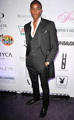British model Stefan-Pierre attending the Tresor Paris Fashion Show at The Montcalm Hotel, in London. OCTOBER 15th 2015  TSTx153195