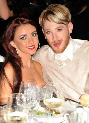 Stylist Lewis-Duncan Weedon and singer Lydia Lucy attending the Tresor Paris Fashion Show at The Montcalm Hotel, in London. OCTOBER 15th 2015  TSTx153195