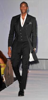 British model Stefan-Pierre attending the Tresor Paris Fashion Show at The Montcalm Hotel, in London. OCTOBER 15th 2015  TSTx153195