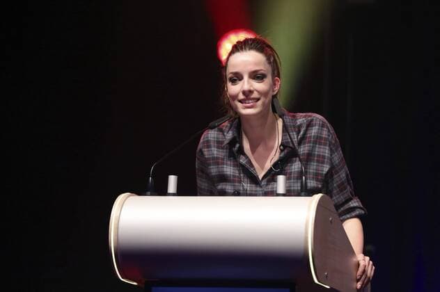 Anna-Maria Nemetz von der Band B.O.X.E.R. beim Musikexpress Style Award 2015 im Kosmos. Berlin, 15.10.2015 Foto:xS.xGabschx xFuturexImage