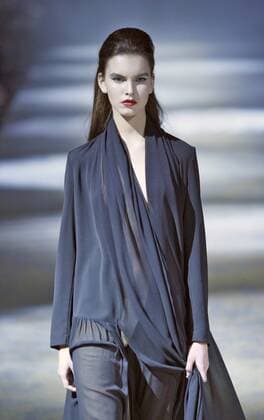 Oct. 16, 2015 - Kiev, Ukraine - A model presents a creation by Georgian designer Datuna Sulikashvili during the Ukrainian Fashion Week in Kiev, Ukraine, 16 October 2015. The event presents Spring Summer 2016 collections by Ukrainian and international designers from 14 to 20 October. Kiev Ukraine  - ZUMAn230