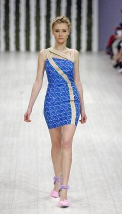 Oct. 16, 2015 - Kiev, Ukraine - A model presents a creation by Ukrainian designer Elena Burba during the Ukrainian Fashion Week in Kiev, Ukraine, 16 October 2015. The event presents Spring Summer 2016 collections by Ukrainian and international designers from 14 to 20 October. Kiev Ukraine  - ZUMAn230