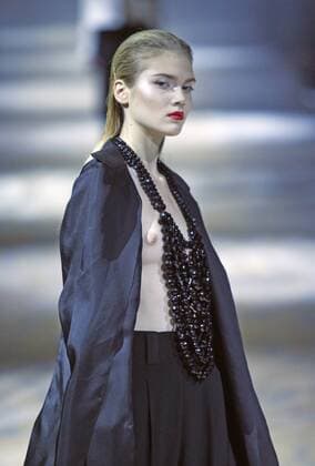 Oct. 16, 2015 - Kiev, Ukraine - A model presents a creation by Georgian designer Datuna Sulikashvili during the Ukrainian Fashion Week in Kiev, Ukraine, 16 October 2015. The event presents Spring Summer 2016 collections by Ukrainian and international designers from 14 to 20 October. Kiev Ukraine  - ZUMAn230