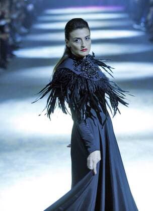 Oct. 16, 2015 - Kiev, Ukraine - A model presents a creation by Georgian designer Datuna Sulikashvili during the Ukrainian Fashion Week in Kiev, Ukraine, 16 October 2015. The event presents Spring Summer 2016 collections by Ukrainian and international designers from 14 to 20 October. Kiev Ukraine  - ZUMAn230
