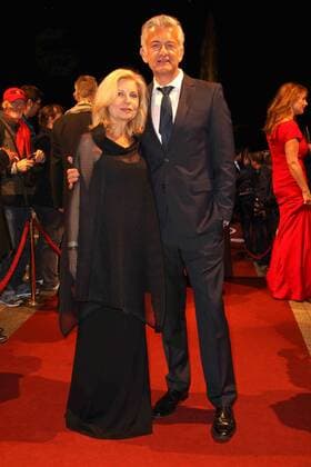 Sabine Postel und Dominic Raacke bei der Verleihung Hessischer Film- und Kinopreis 2015 am 16.10.2015 in Frankfurt Hessischer Filmpreis 2015 in Frankfurt 