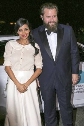 Collien Ulmen-Fernandes und Antoine Monot jr. bei der Verleihung vom Hessischen Film- und Kinopreis 2015 in der Alten Oper. Frankfurt, 16.10.2015 Foto:xP.xBackx xFuturexImage