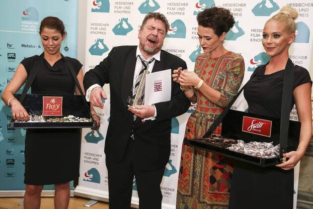 Armin Rohde und Melika Foroutan bei der Verleihung vom Hessischen Film- und Kinopreis 2015 in der Alten Oper. Frankfurt, 16.10.2015 Foto:xP.xBackx xFuturexImage