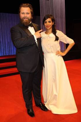 Armin Rohde und Collien Ulmen-Fernades Hessische Filmpreis Verleihung des Hessische Filmpreis Preis, Auszeichung, Alten Oper Frankfurt 16. Oktober 2015