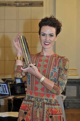 Melika Foroutan Hessische Filmpreis Verleihung des Hessische Filmpreis Preis, Auszeichung, Alten Oper Frankfurt 16. Oktober 2015